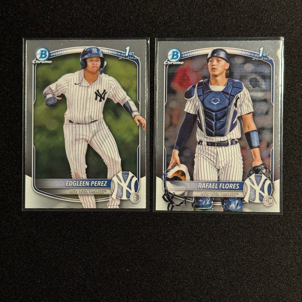 2025 Bowman - Chrome 1st Prospects - New York Yankees - Lot of 2